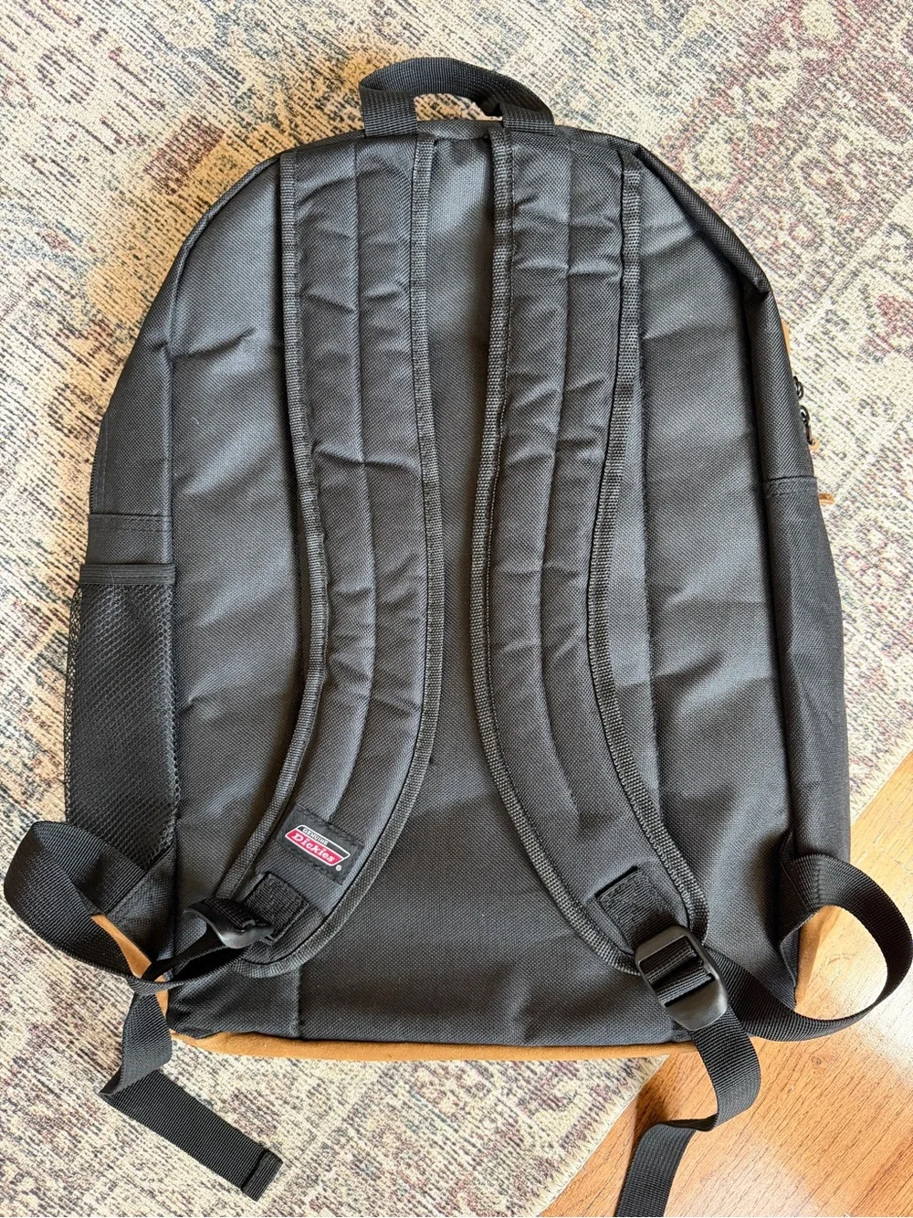 Dickies Black & Brown Suede Bottom Backpack Laptop School Work Bag